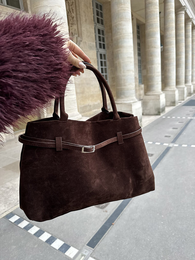 Zella | Luxurious Women's Suede Handbag