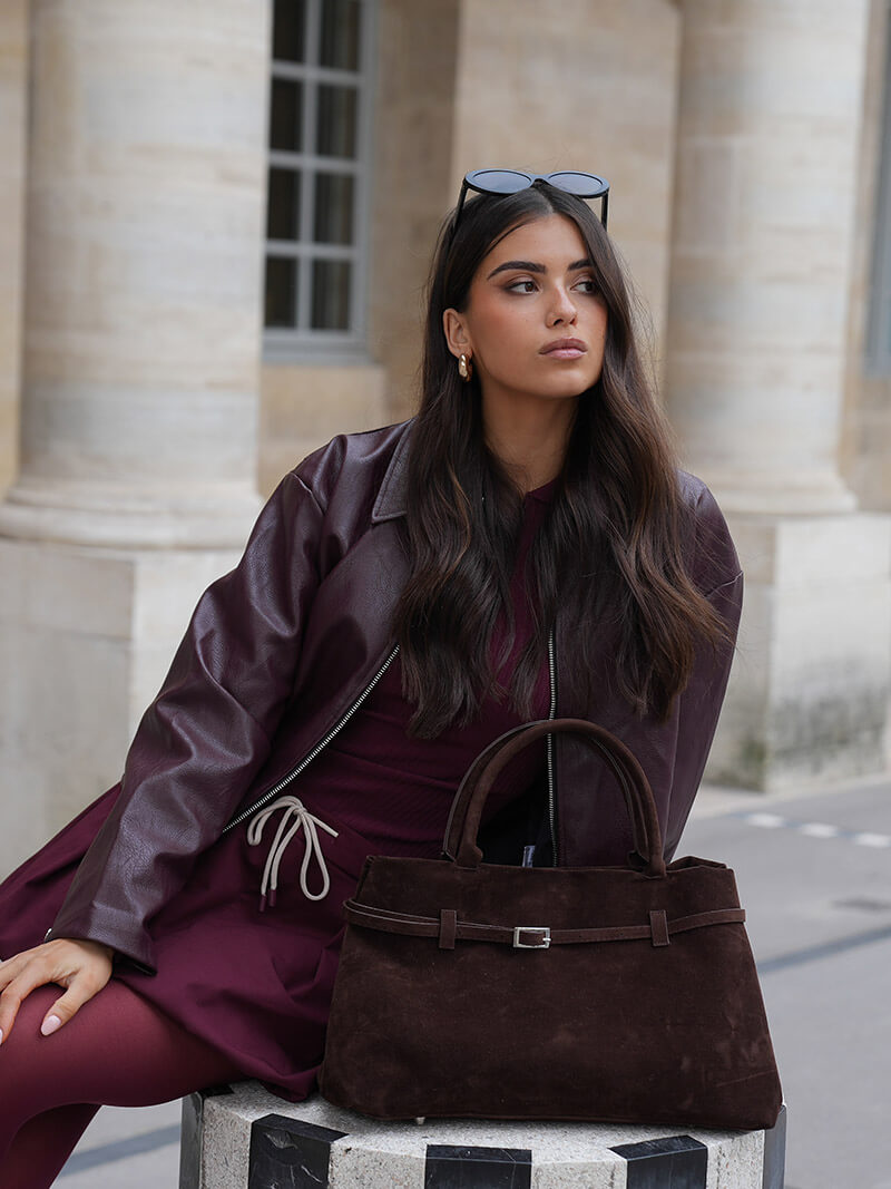 Zella | Luxurious Women's Suede Handbag