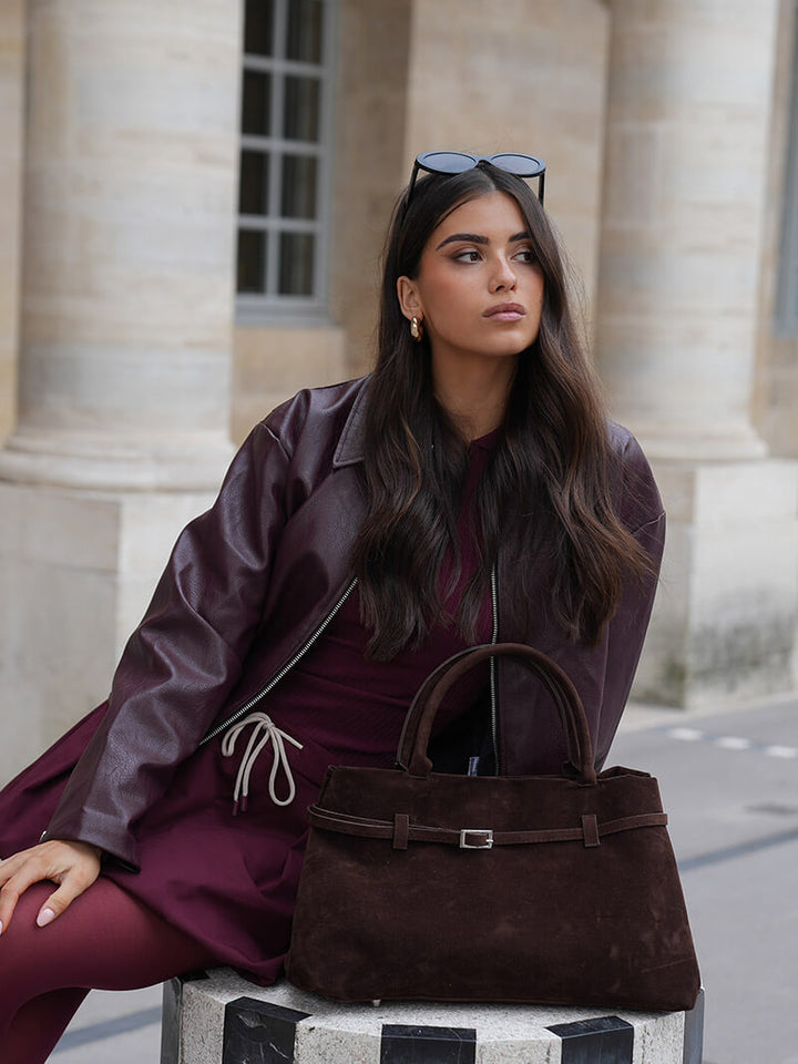 Zella | Luxurious Women's Suede Handbag
