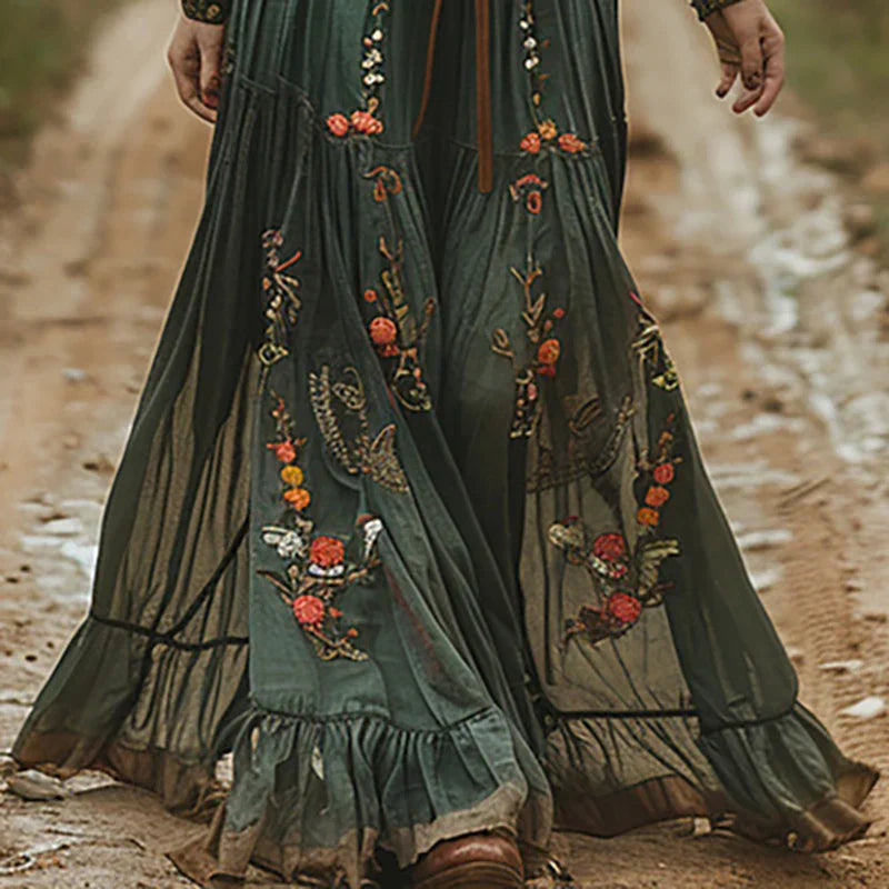 Selena™ | Bohemian Floral Maxi Dress