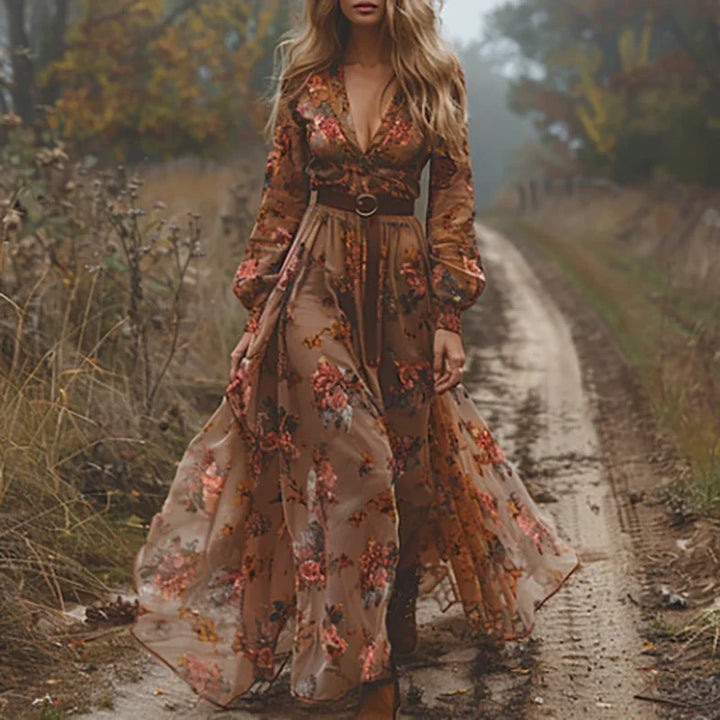 Selena™ | Bohemian Floral Maxi Dress