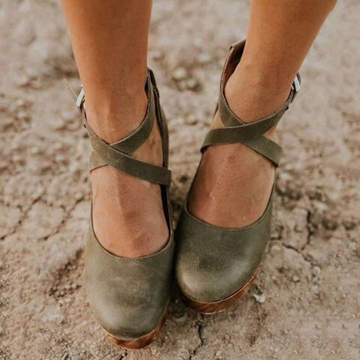 Rosie | Closed Toe Wedge Heels