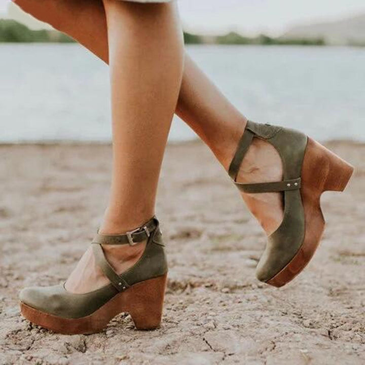 Rosie | Closed Toe Wedge Heels