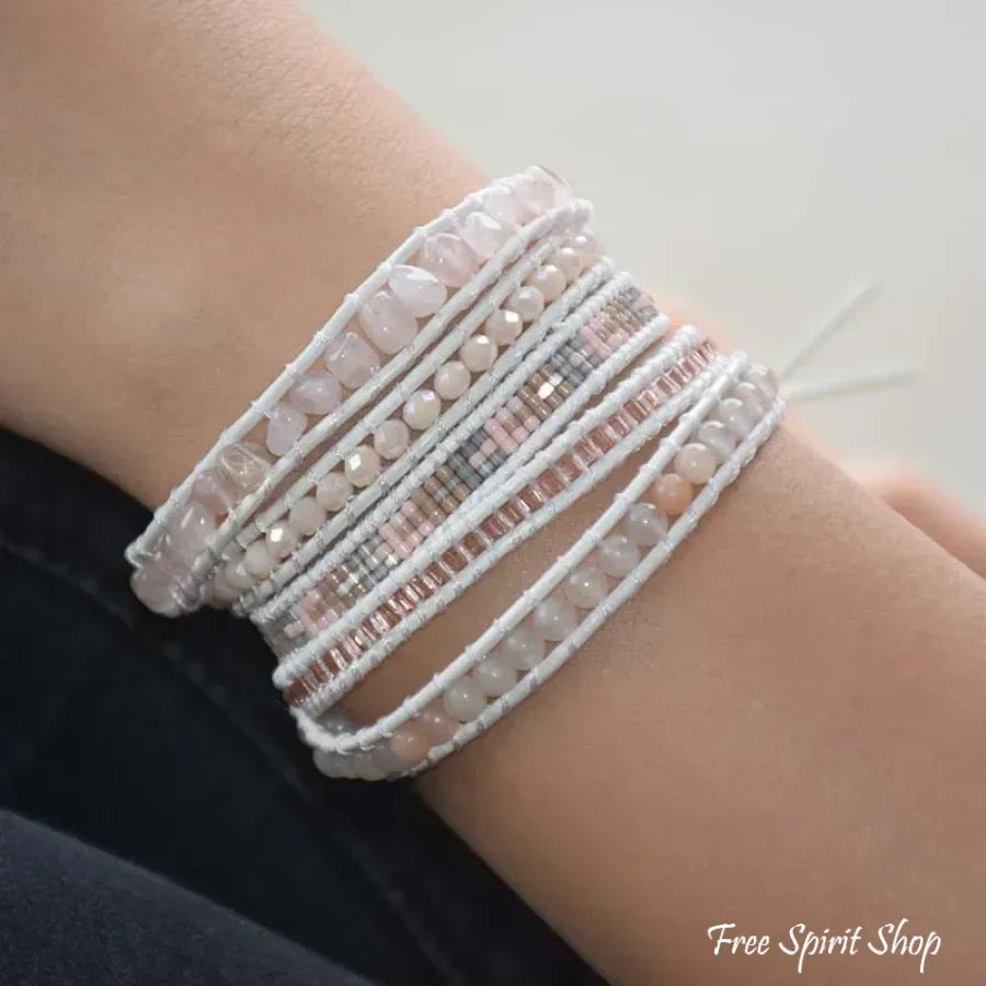 Aria | Rose Quartz & Aventurine White