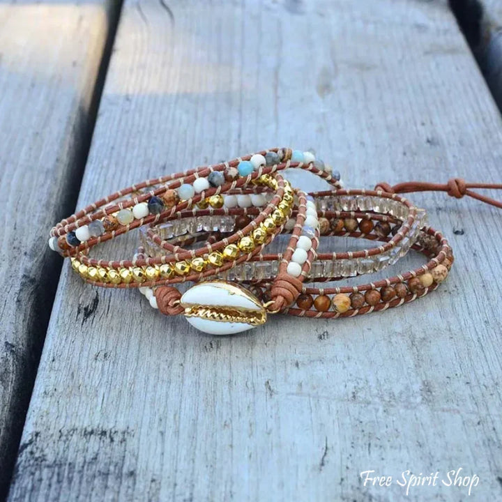 Arabella | Picture Jasper & Seashell Bead