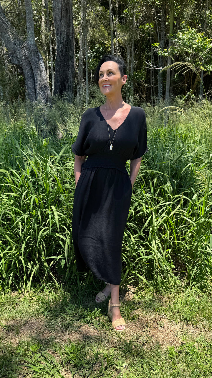 Nora | Poppy Bamboo Midi Dress