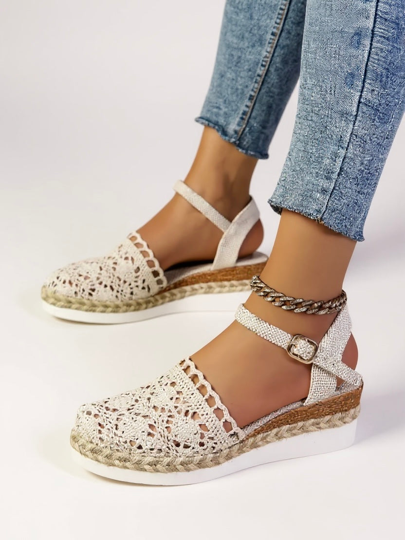 Grace | Boho Woven Platform Sandals