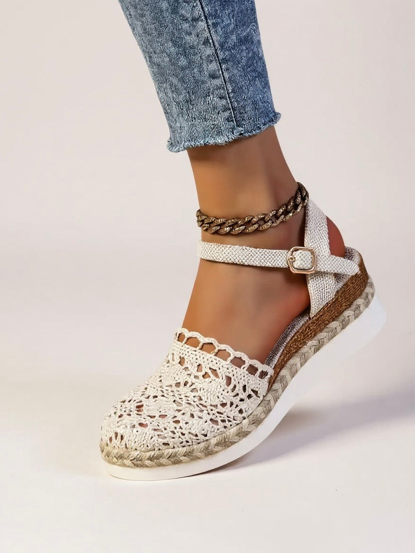 Grace | Boho Woven Platform Sandals