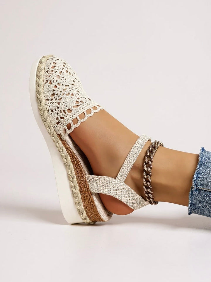 Grace | Boho Woven Platform Sandals