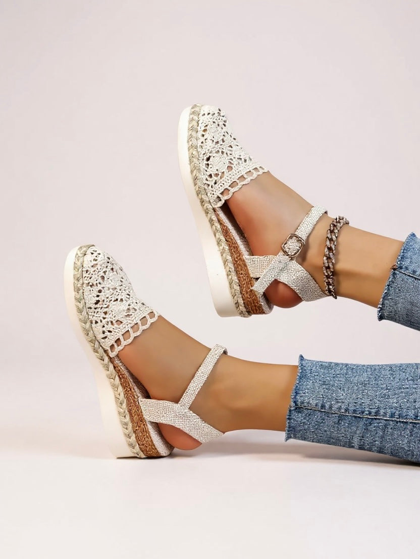 Grace | Boho Woven Platform Sandals
