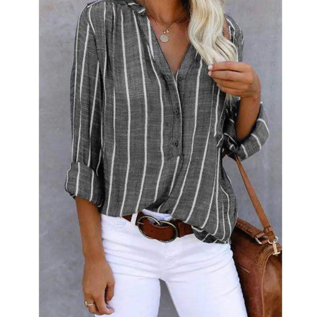 Candice™ | Striped Casual Blouse