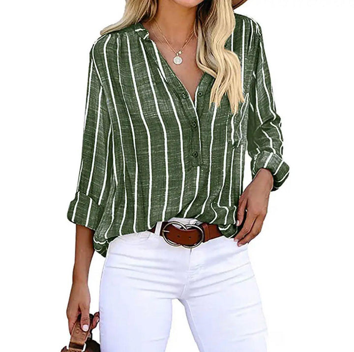 Candice™ | Striped Casual Blouse