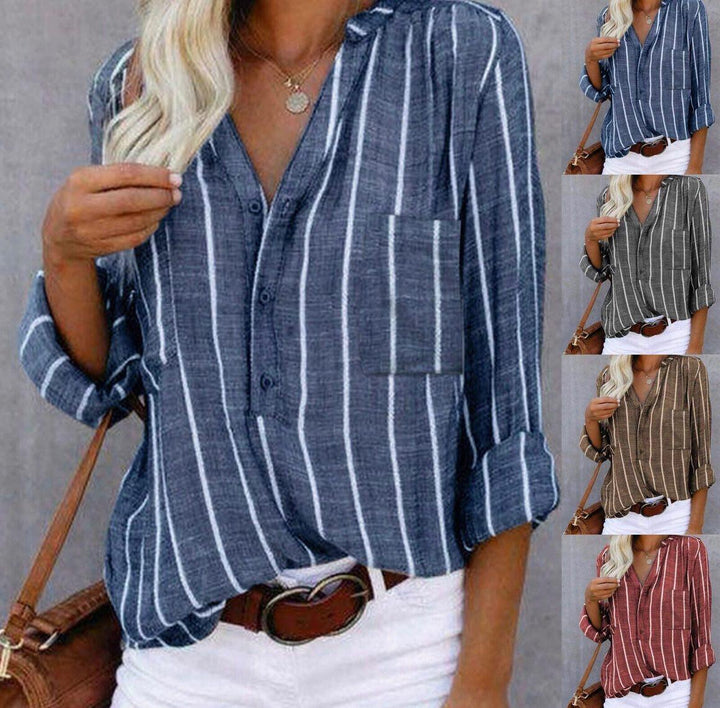 Candice™ | Striped Casual Blouse