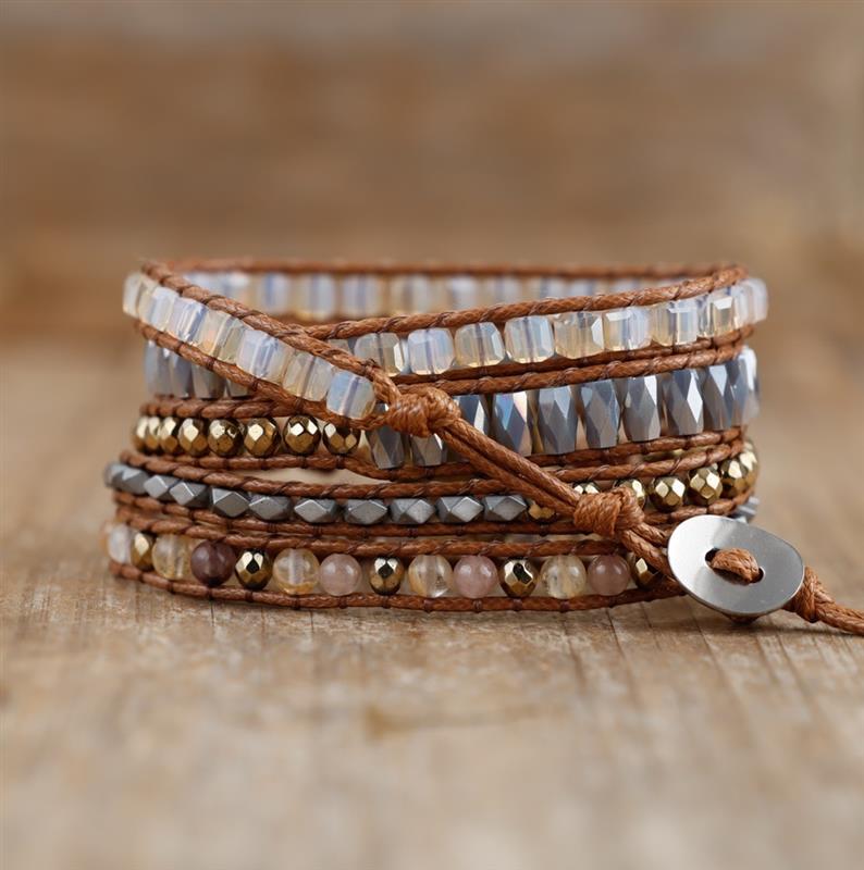 Fleur | Strawberry Agate & Citrine Wrap