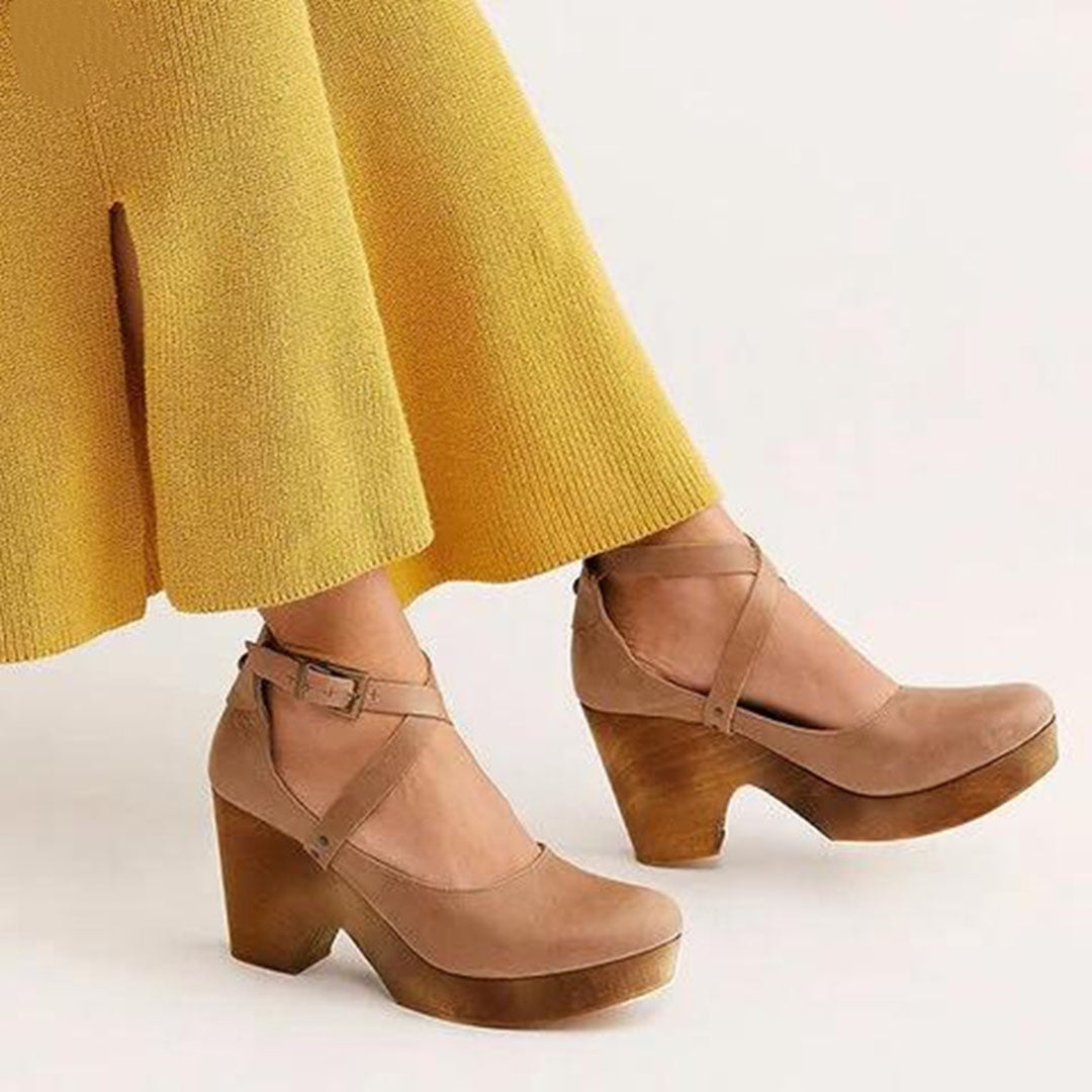 Rosie | Closed Toe Wedge Heels