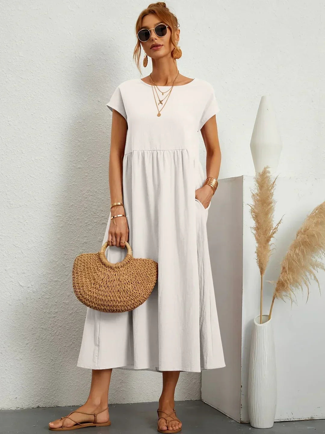 Gabrielle | Women's Flowy Midi Dress