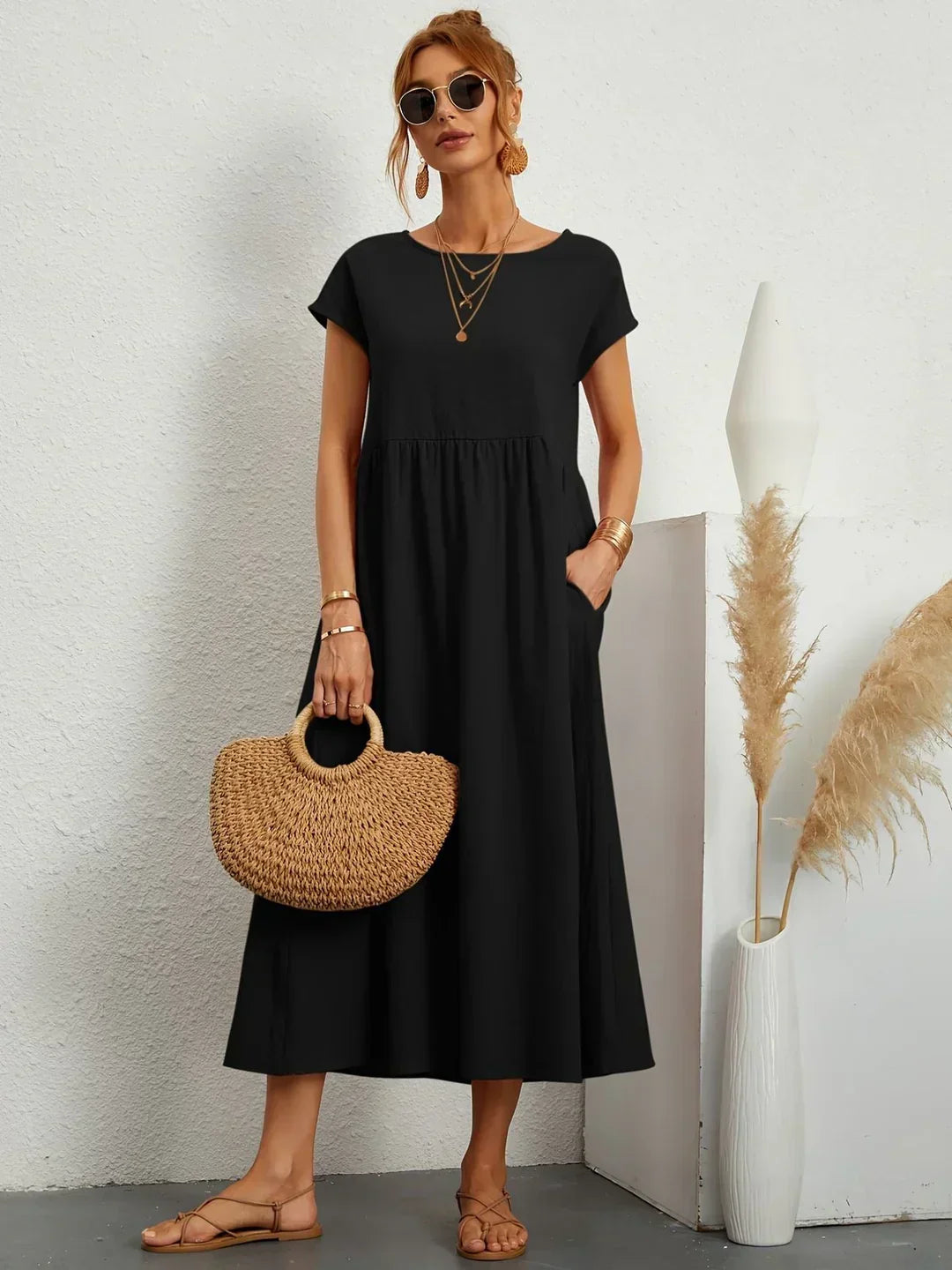 Gabrielle | Women's Flowy Midi Dress
