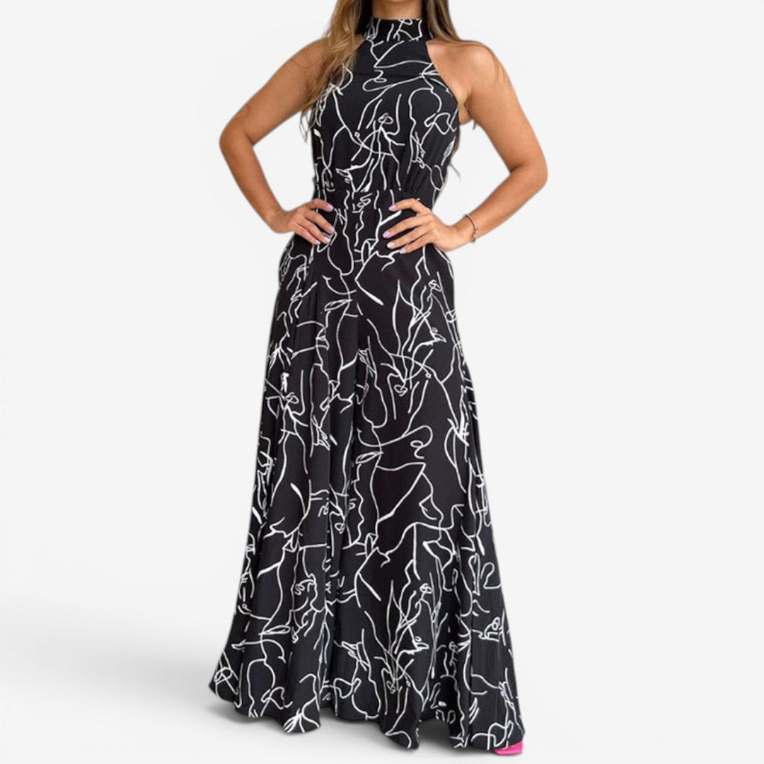 Marinella™ Abstract Print Jumpsuit