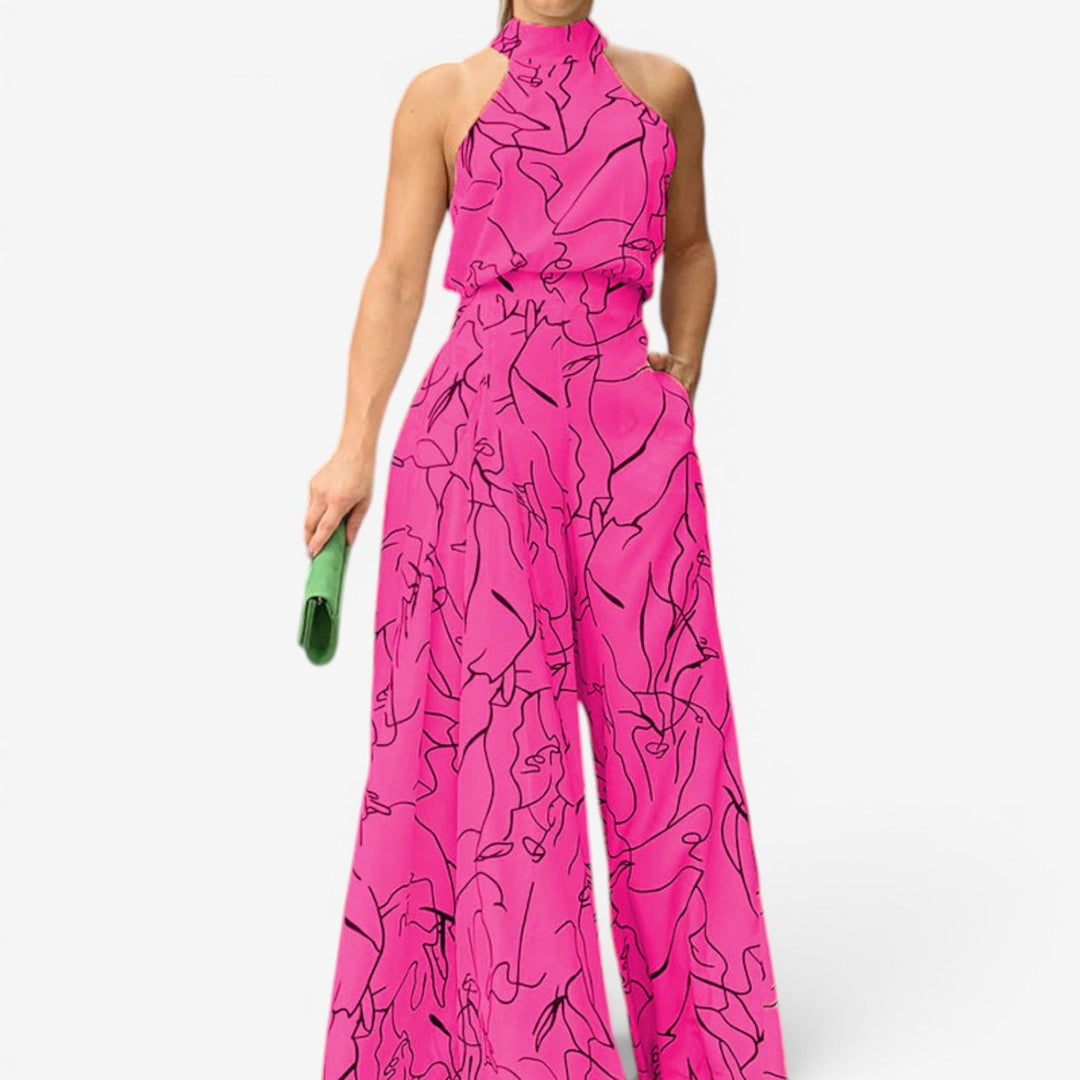 Marinella™ Abstract Print Jumpsuit