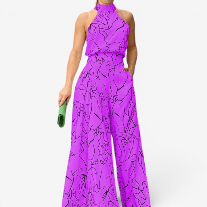 Marinella™ Abstract Print Jumpsuit