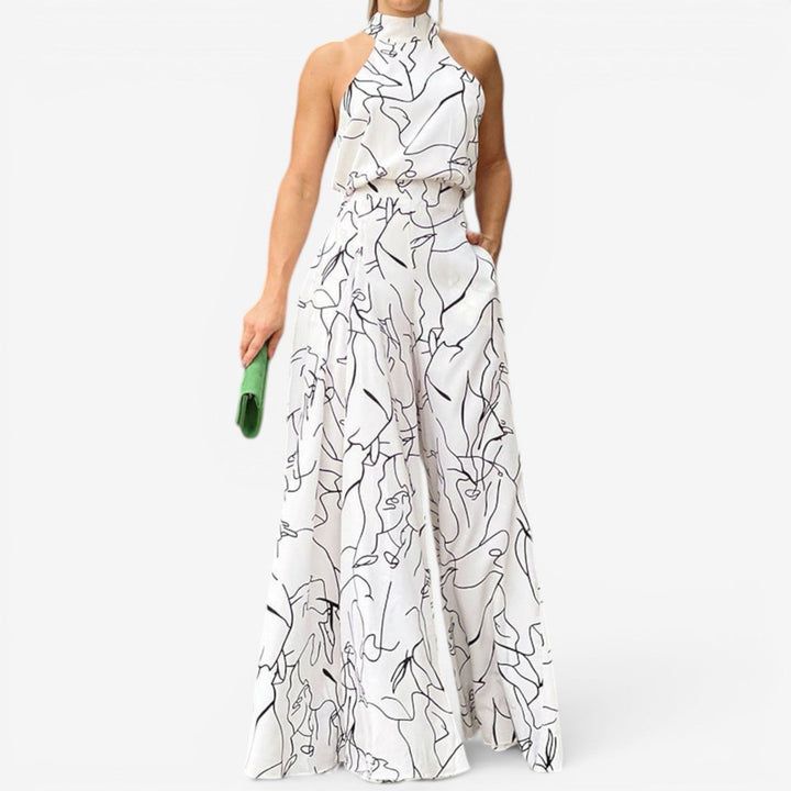 Marinella™ Abstract Print Jumpsuit