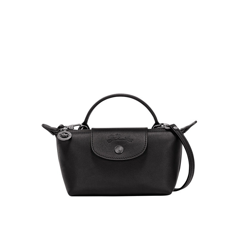 Aria | Women's Mini Pleated Tote Bag - Black