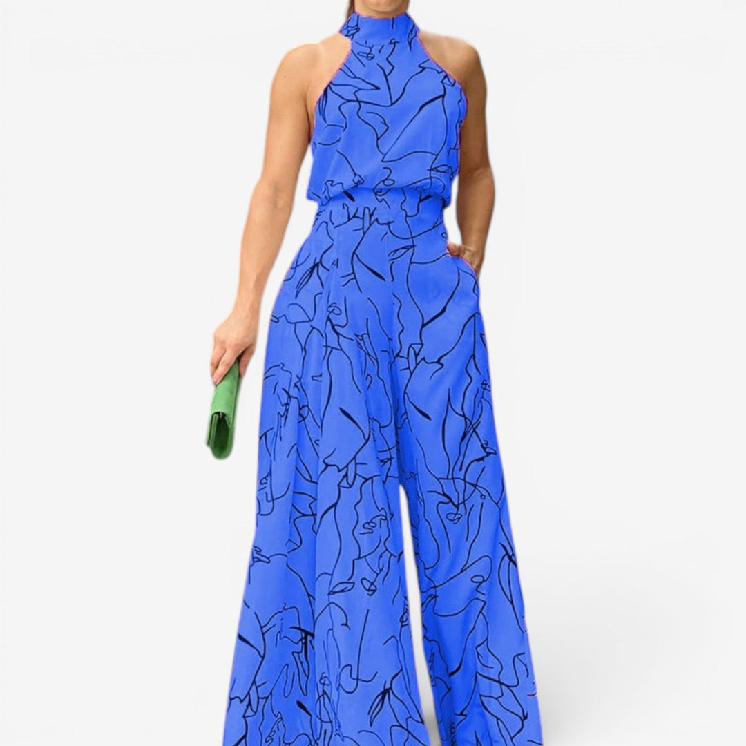 Marinella™ Abstract Print Jumpsuit
