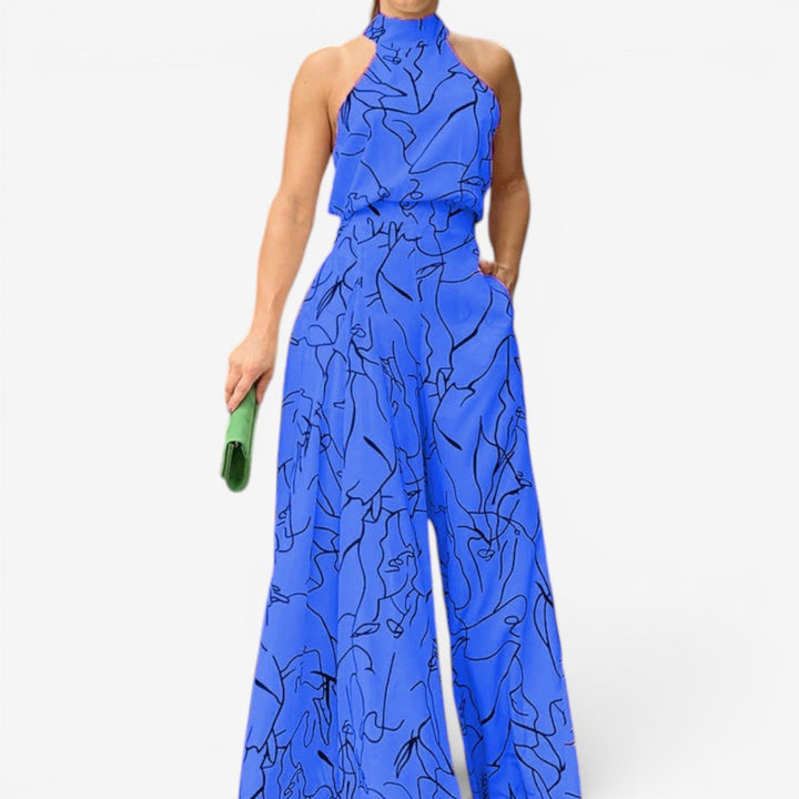 Marinella™ Abstract Print Jumpsuit