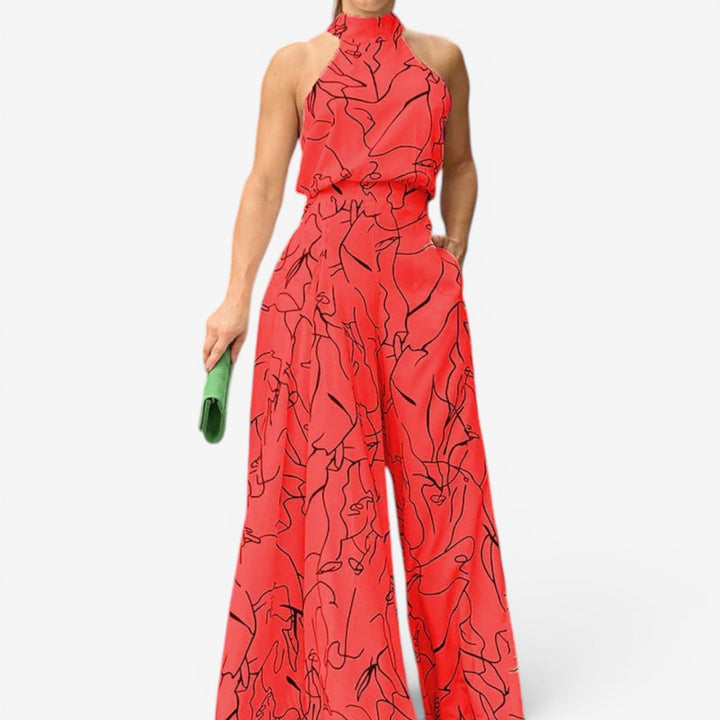 Marinella™ Abstract Print Jumpsuit