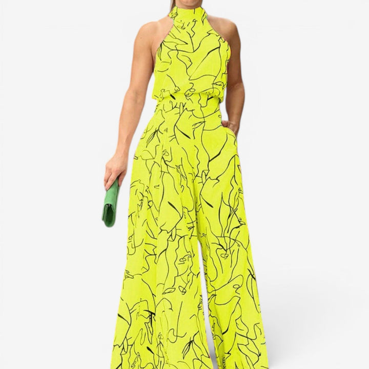 Marinella™ Abstract Print Jumpsuit