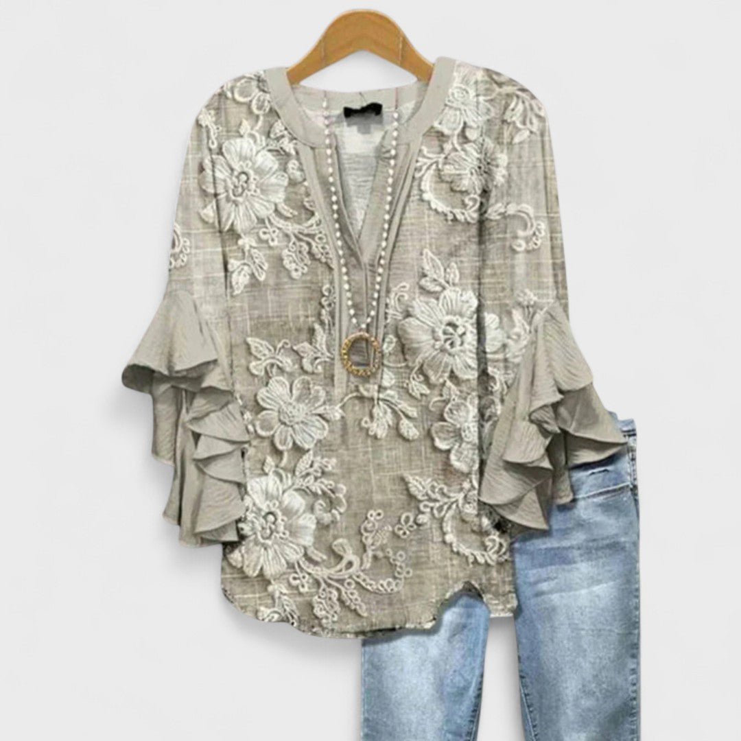 Stella | Airy Floral Day Blouse