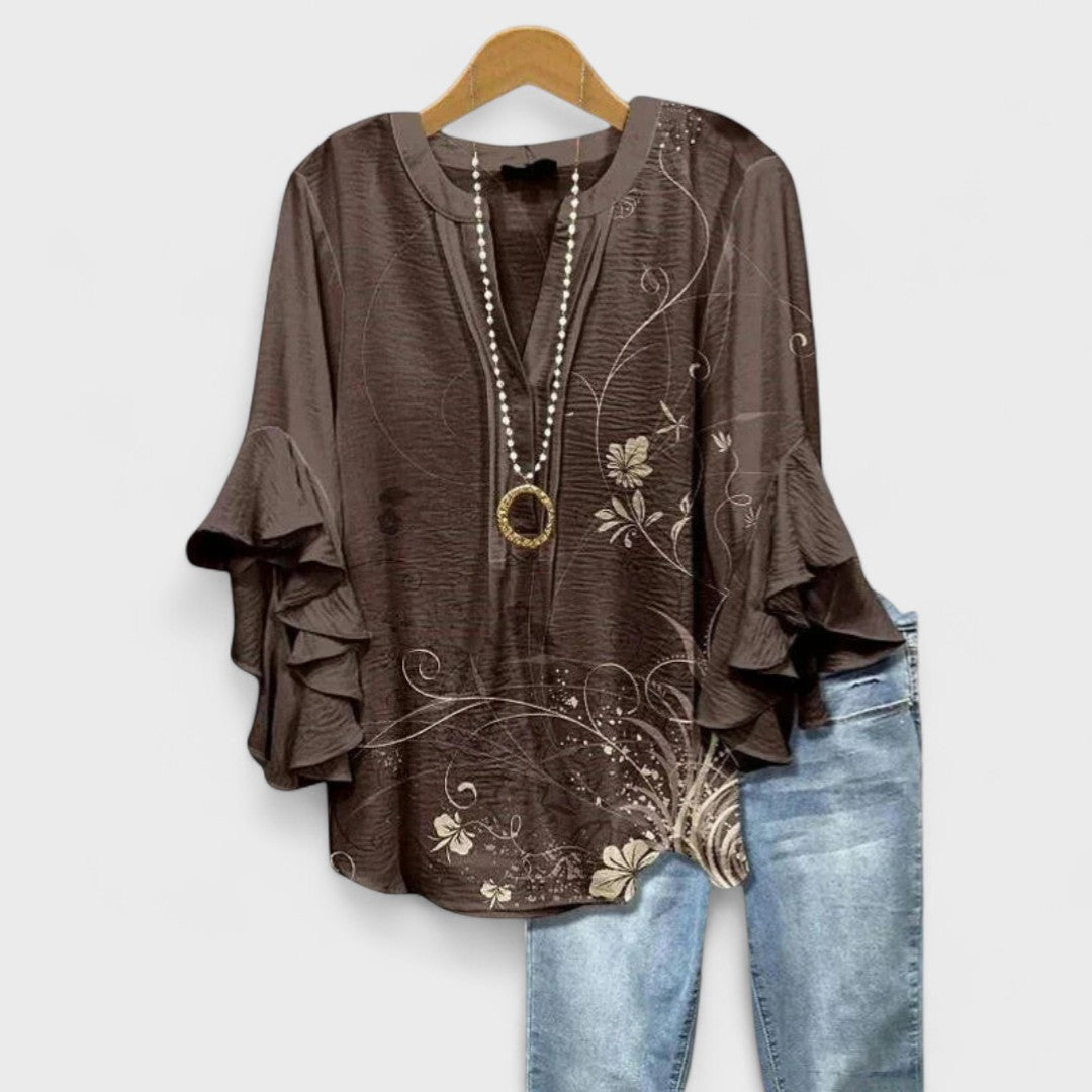 Stella | Airy Floral Day Blouse