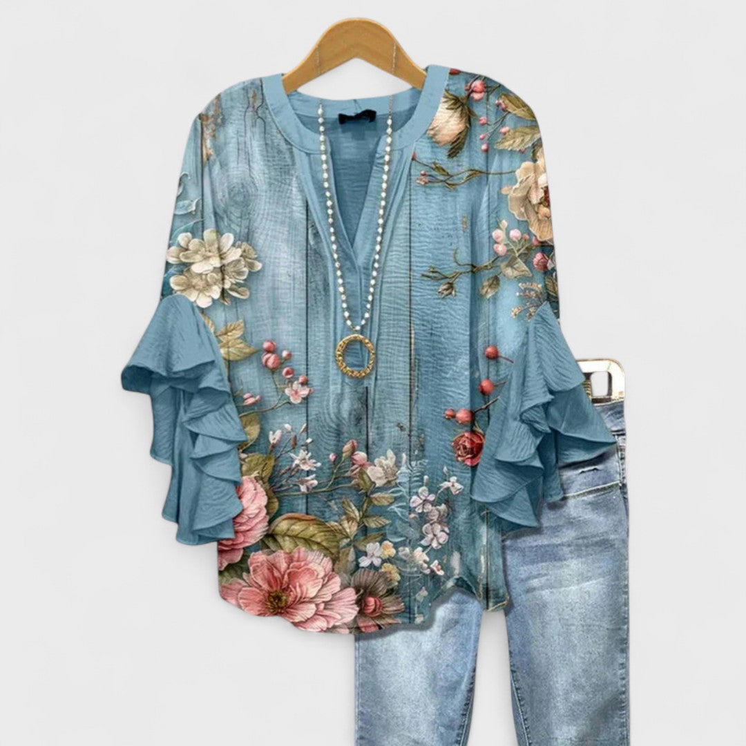 Stella | Airy Floral Day Blouse
