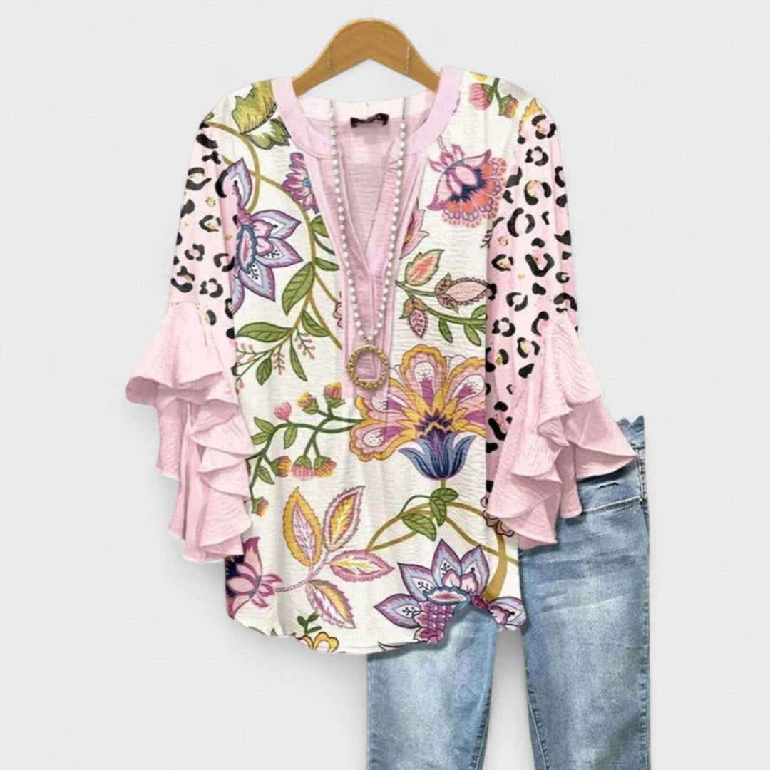 Stella | Airy Floral Day Blouse