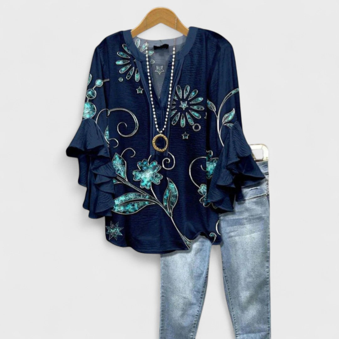 Stella | Airy Floral Day Blouse