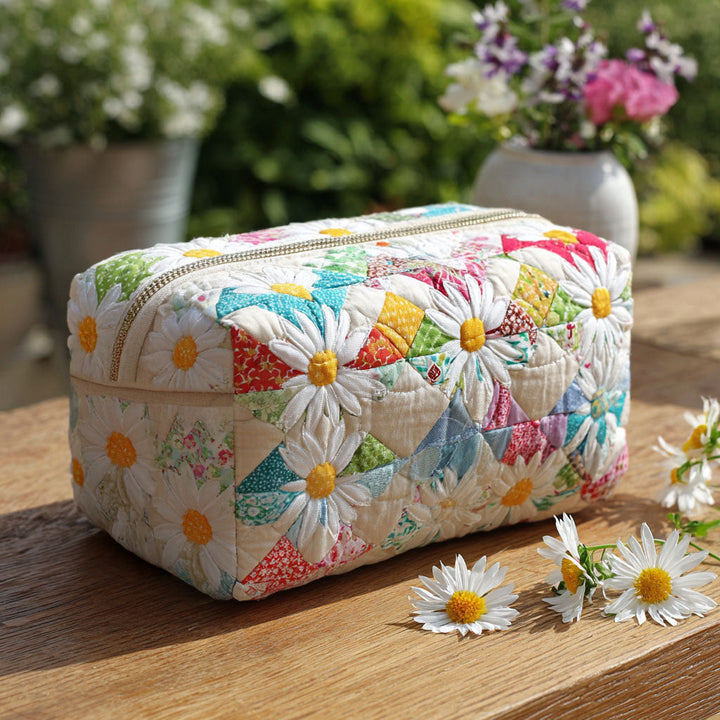 Meadow Bloom | Quilted Makeup Bag