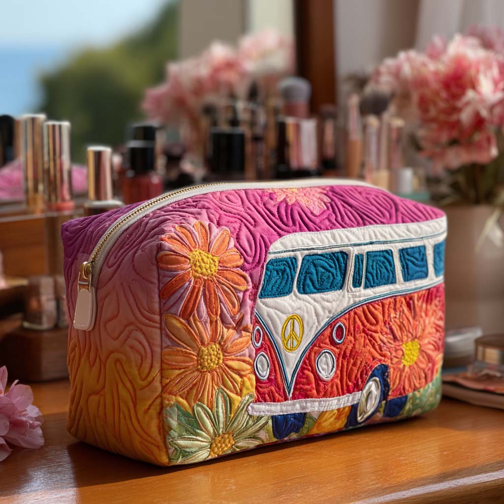 Meadow Bloom | Quilted Makeup Bag