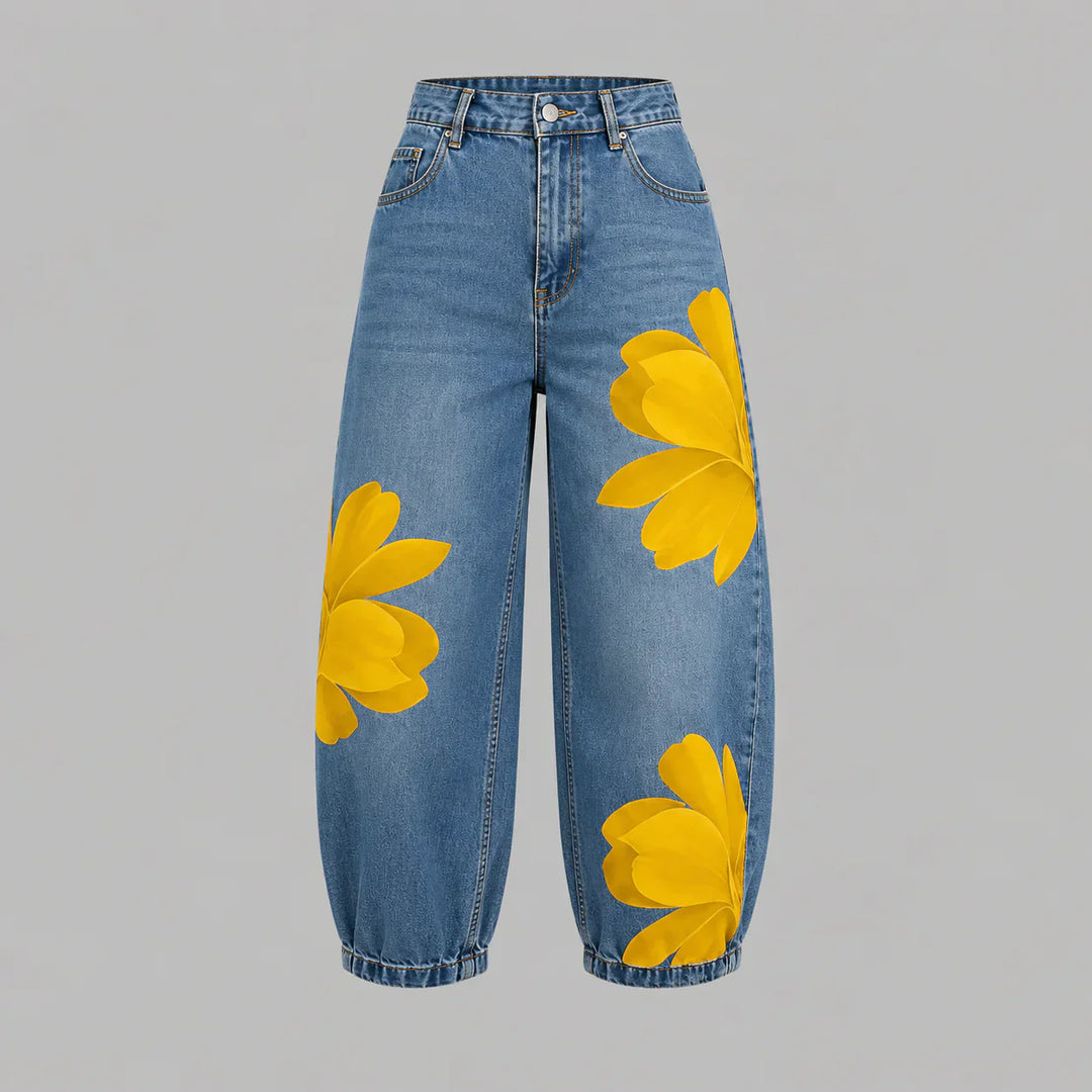 Chesca | Floral Denim Jeans