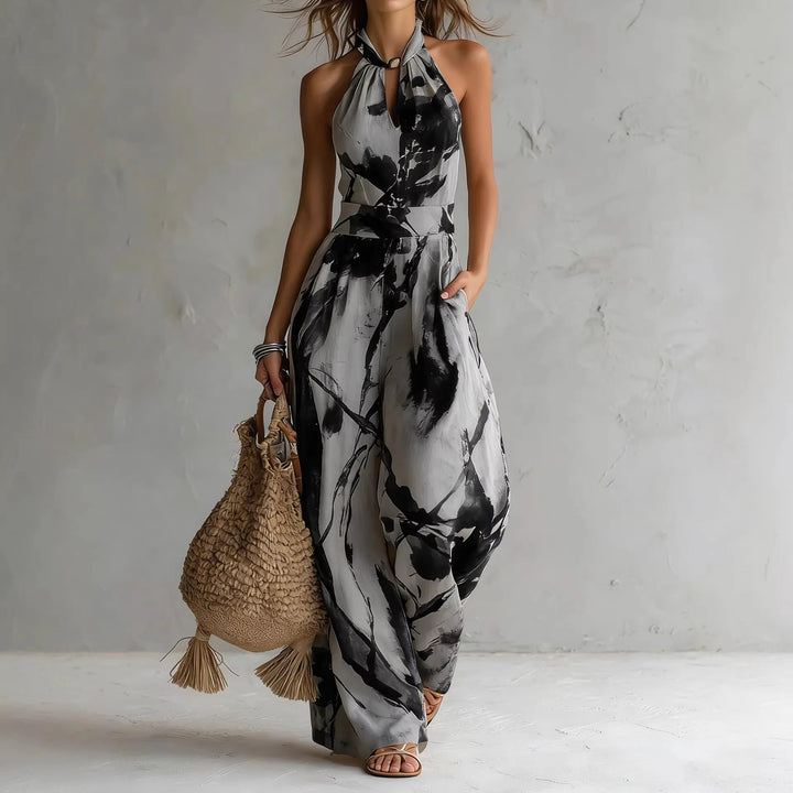 Zhen | Ink Wash Bohemian Beach Dress