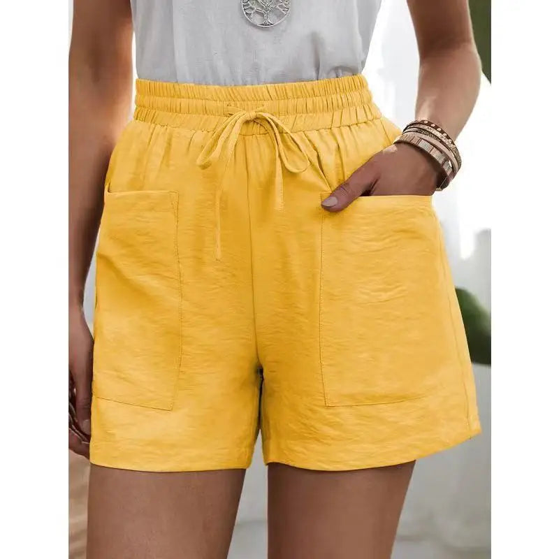 Zephyrine | Elastic Waist Wide Leg Shorts