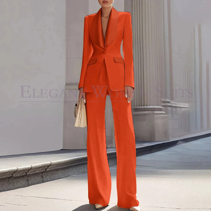 Grace | Shawl Lapel One-Button Luxury Blazer Suit