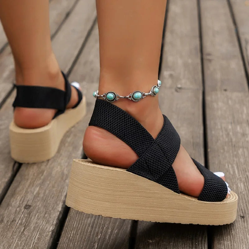 Sienna™ | Adjustable Slingback Wedge