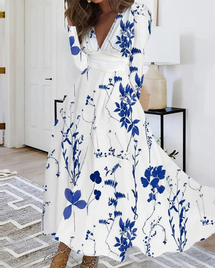 Roselys | Bohemian Floral Long Sleeve Maxi