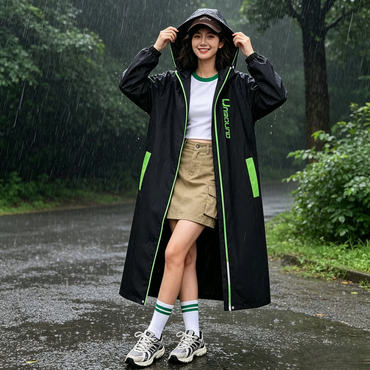 Sage | Hooded Poncho Rain Suit with Pants