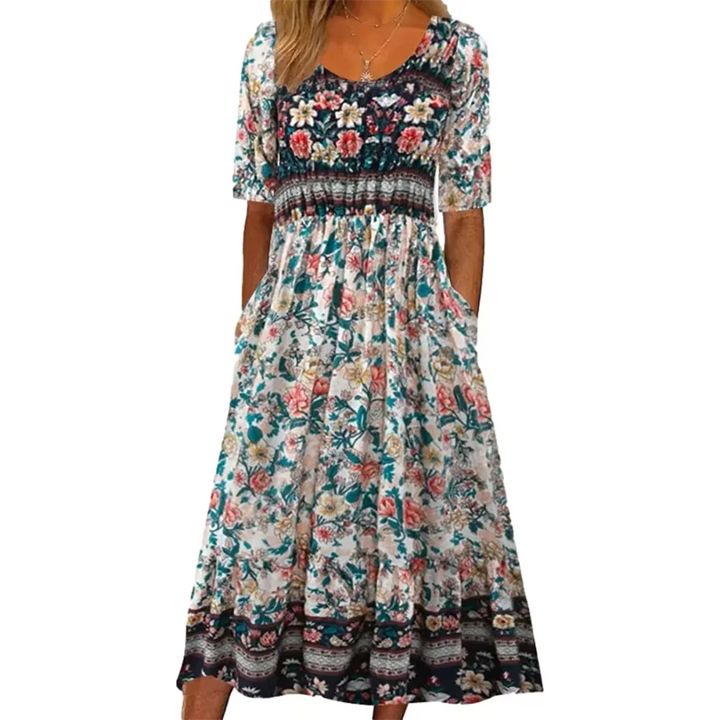 Jolie | Women's Bohemian Long Print Dress