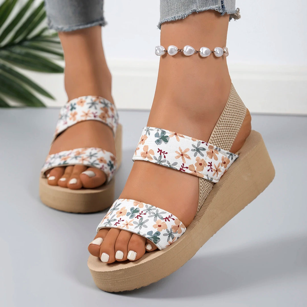 Fiora™ | Floral Platform Wedge