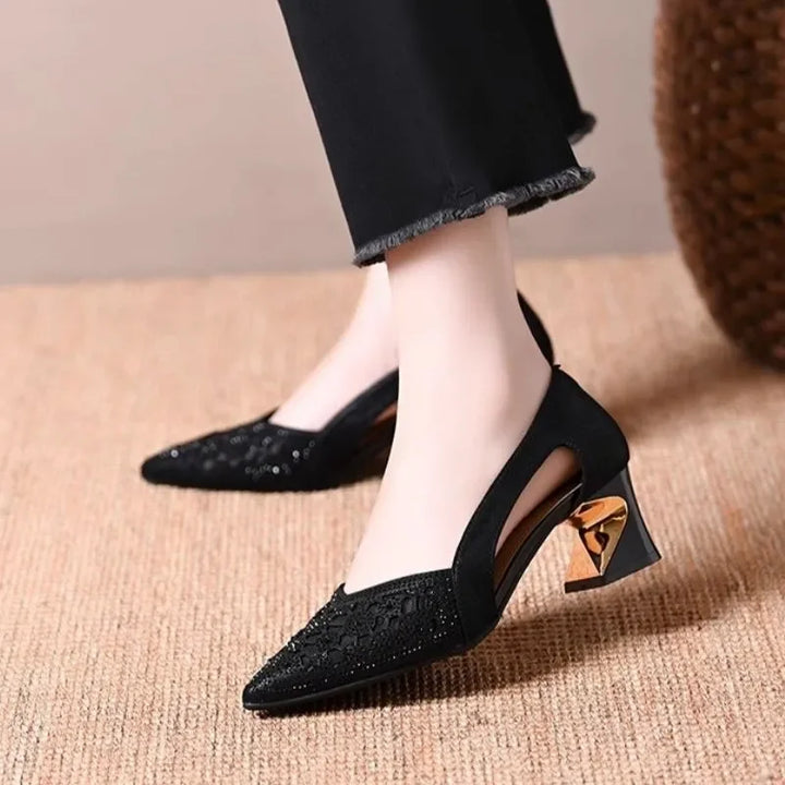 Celeste | Jewel Heel Pumps
