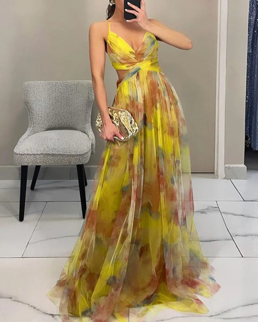 Harper | Floral Print Maxi Dress