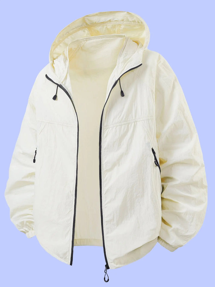 Stella | Adjustable Drawstring Summer Rain Jacket