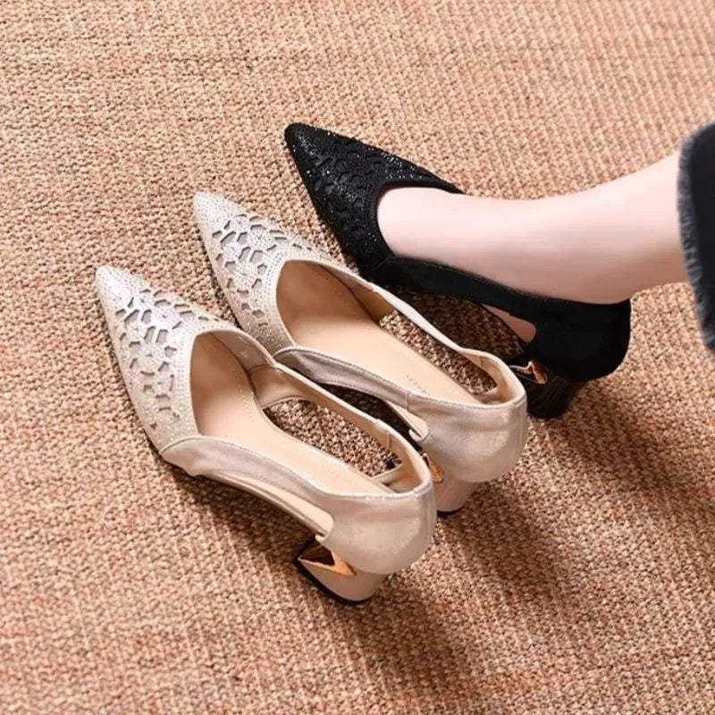 Celeste | Jewel Heel Pumps